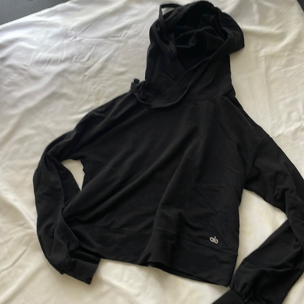 Alo sweatshirt hoodie black